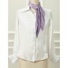 Allegra K Women's Solid Color Bandana Pleated Rhombus Head Scarf Wraps Scarves Neckerchief 1 Pc - 2 of 4