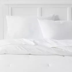 Twin/Twin Extra Long Jersey Solid Comforter White - Room Essentials™