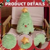 BABYYER Lovely Plush Toy, Christmas Tree and Fun Gingerbread Shaped Plush Throw Pillow, Soft Waist Cushion, Suitable for Party and Home Decoration - 4 of 4