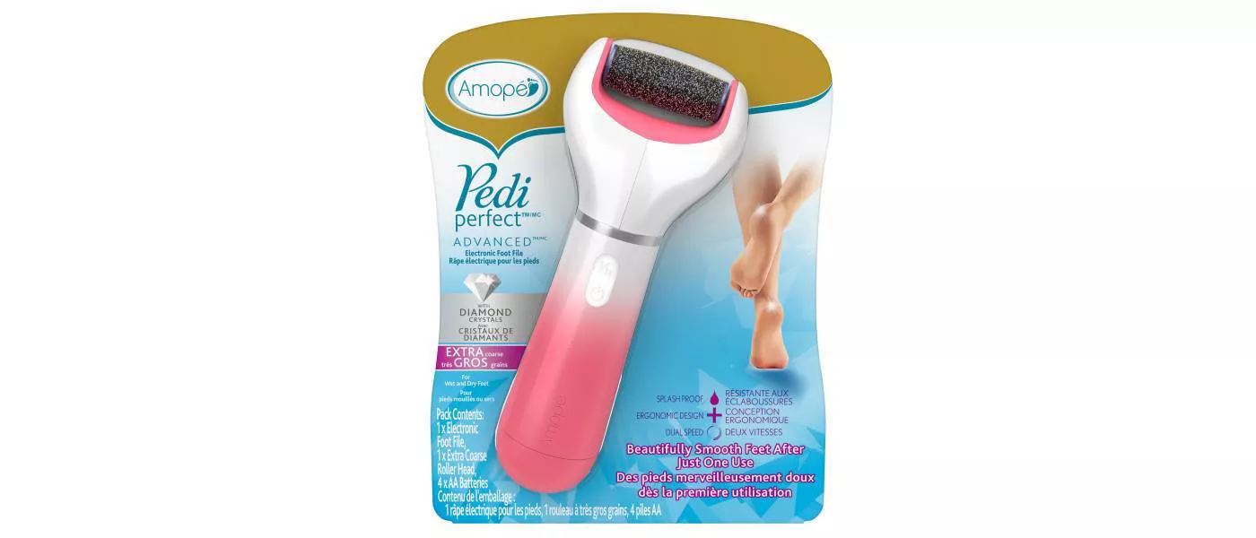 Amope Pedi Perfect Extra Coarse Pedicure Electronic Foot File/Foot Smoother with Diamond Crystals - image 1 of 5