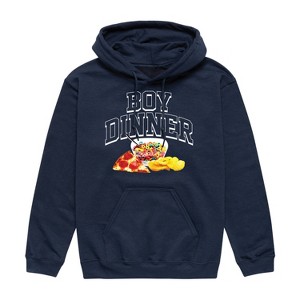 Men's - Instant Message - Boy Dinner Graphic Fleece Pullover Hoodie - 1 of 4