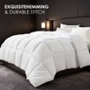 SEVOBAL Quilts Extra Large White Checkered Plump Duvet hotel-grade bedding for bedrooms and guesthouses All Season Bed Comforter, White, 104"*90"*1" - 3 of 4
