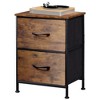 GALAXHERO Night Stand 2 Drawer Small Dresser for Bedroom, Closet, Dorm, Fabric Nightstand with Storage Bins - 3 of 4
