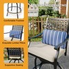 Outdoor Swivel Bar Stools Set of 2, Counter Height Patio Barstools with Cushions and Armrests, Metal Bar Chairs for Backyard, Balcony, or Garden - 2 of 4