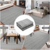 Washable Super Soft Boho Stripe Rug Contemporary Large Living Room Rugs Non Slip Non Shedding Indoor Home Rugs - 3 of 4