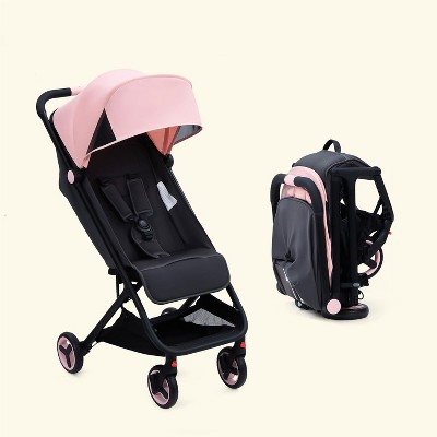 Whizmax Lightweight Stroller, Compact One-Hand Fold Travel Stroller for Airplane Friendly, Reclining Seat and Canopy For 6-36 Months