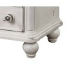 30" Jaqueline Nightstand Antique White Finish - Acme Furniture: Elegant Storage Solution with Felt-Lined Drawer - 3 of 4
