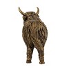 TopComfy Decorative Holiday Scene Props Highland Cow Statue Farmhouse Decor Decorative Objects Home Decoration for Living Room, Gold, 14"*12"*8" - 4 of 4