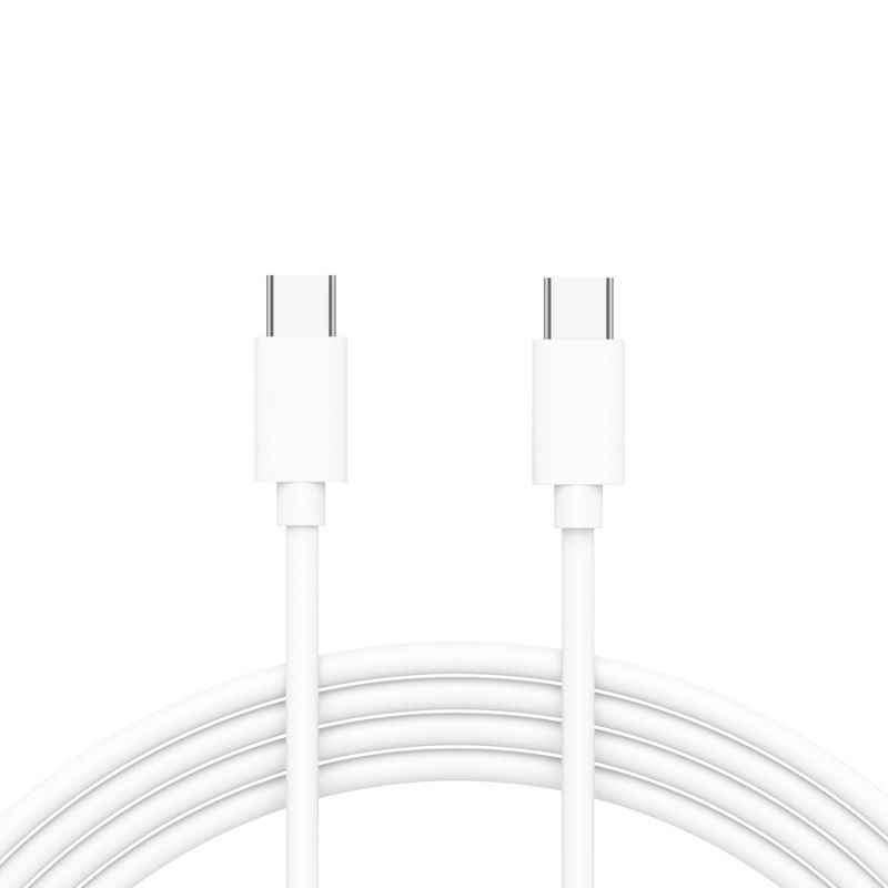 Just Wireless USB-C to USB-C PVC Cable - White, 4 of 8