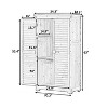 Lorna 3-tier Fir Wood Patio Tool Shed, Storage Shed Cabinet, Outdoor Furniture - Maison Boucle - 4 of 4