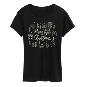Women's - Instant Message - Merry Little Christmas Short Sleeve Graphic T-Shirt - 1 of 4