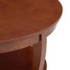 Kumasinova Round Coffee Table with Open Shelf,30" Versatile Side Table with Storage,Wood Coffee Tables for Living Room,Bedroom,Apartment - 4 of 4