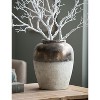13x13x16" Round Sienna Brown Ceramic Accent Vase - 2 of 4