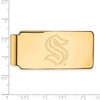 Black Bow Jewelry 14k Yellow Gold Plated Sterling Silver  NHL Money Clip - 3 of 4