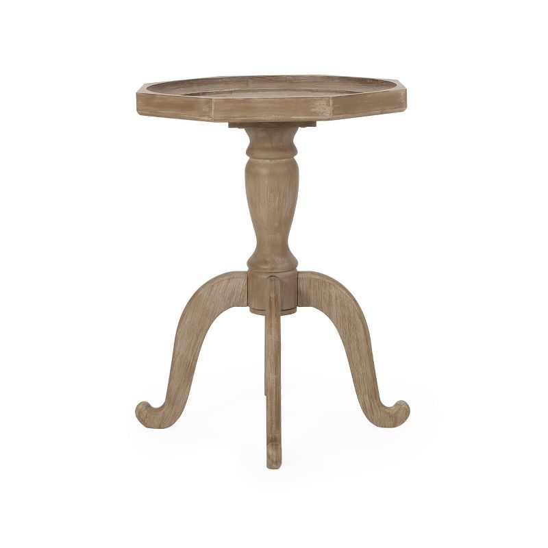 Catawissa French Country Accent Table with Octagonal Top Natural - Christopher Knight Home, 4 of 10