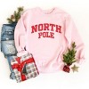 North Pole Varsity Arched Distressed -  Women's Graphic Sweatshirt - 2 of 4