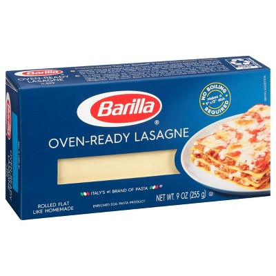 Barilla Oven Ready Lasagna Noodles - 9oz : Target