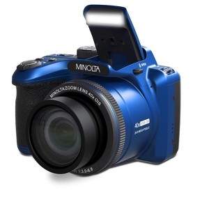 Minolta 20 Mega Pixels 40x Optical Zoom Digital Camera with 1080p FHD Video, Blue - 1 of 4