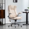 HOMCOM Heated Vibration Massage Office Chair with Flip-up Armrest, Swivel Wheels, Adjustable Height - 2 of 4