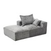 NicBex Couches for Living Room 2-Seat Combination Sofa Exquisite Fabric Upholstered Comfortable Flexible and Changeable Sofa Couch with Pillows, Grey - 4 of 4
