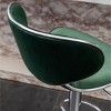 PAGED Adjustable Swivel Bar Stools, Island Chairs with Footrest, Velvet Upholstered Counter Stools with Metal Base for Pub, Set of 2 - 4 of 4