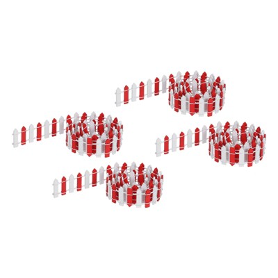 Unique Bargains Wood Decorative DIY Miniature Fence
