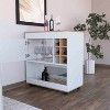 Vynxaria Farmhouse Coffee Bar Wine Cabinet - 68.9" Kitchen Buffet, Versatile Storage, Durable Construction - 2 of 4