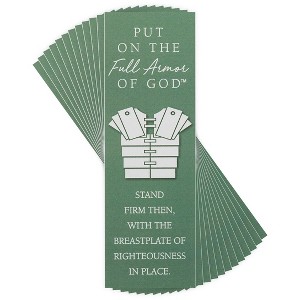 Dicksons Put On Full Armor of God Green 6.5 inch Paper Bookmark Pack of 12 - 1 of 4
