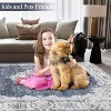 Bohemian Vintage Style Rug, Washable Low Pile Rug with Rubber Backing, Floral Floor Rug for Bedroom, Living Room, Home Office, Game Room - 4 of 4