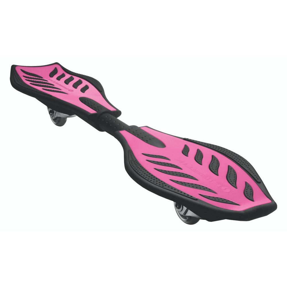 Razor RipStik Casterboard - Pink The RipStik Casterboard allows anyone to rip, shred and carve like they are out on the slopes or cruising on a wave. Features include in-line casters and a pivoting deck that are ideal for a snowboard/surfing-like carving that you won't find on other wheeled items. This RipStik casterboard comes in multiple colors and offers a bright addition to a collection of equipment. The unique design of the board makes acceleration and turning a breeze - you can even ride uphill without even putting a foot down. The casterboard's concave deck provides increased foot control while the polyurethane wheels and ABEC-5 bearings produce a smooth ride. It can withstand weight all the way up to 220 pounds and is made for ages 8 and up. This toy can make a thoughtful gift for a loved one with its fun and usable build. It is lightweight, making it simple to carry. Now your kids can smoothly carve down the road in style with the RipStik Casterboard! International Disclaimer: This Razor product is produced for sale in the United States and Canada. The Razor warranty for customers who intend to use it outside of the United States and Canada is not applicable. Razor products produced for and sold in international channels are warrantied as applicable in such foreign countries. Call +1 866 467 2967 or email customersupport@razorusa.com for more details regarding Razor products that require service, were purchased in the United States or Canada, and are now outside the United States or Canada. On these products, which require service, consumers are responsible for all costs including shipping, resulting taxes, duties of replacement parts and local power adapters at the owner’s expense. Warranty: The manufacturer warranties this product to be free of manufacturing defects for a period of 6 months from date of purchase. This limited warranty does not cover normal wear and tear, or any damage, failure or loss caused by improper assembly, maintenance, or storage. The warranty will be voided if the product is used in a manner other than for recreation, modified in any way, or rented. Extended warranties are to be honored by the store in which the item was purchased at. The manufacturer is not liable for incidental or consequential loss or damage due directly or indirectly to the use of this product.