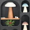 Cheung's Hareton Forest Mushroom Table Decor - Brown & White - Large - 2 of 4