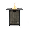 28" Propane Gas Fire Pit Table, 50000 BTU Square Steel Fire Pit for Outside Patio Deck Garden Courtyard -Black - 3 of 4