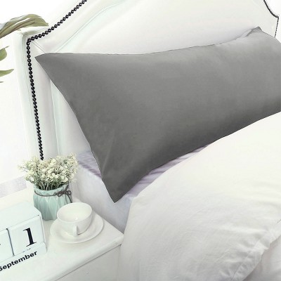 1 Pc 20"x48" 1800 Series Microfiber Soft Bedding for Body Pillowcase Grey - PiccoCasa