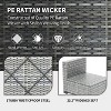 Acekool 7 Piece Patio Set Rattan Outdoor Sofa with Cushions PE Wicker Sectional Couch and Table for Balcony Garden Porch Conversation - 3 of 4