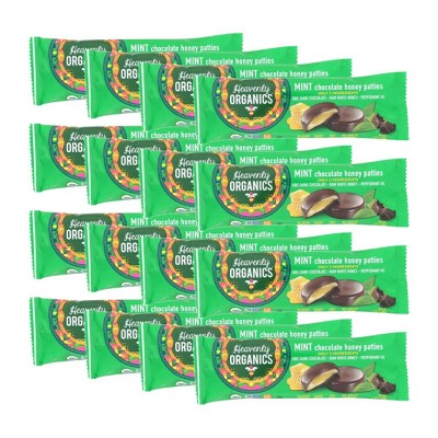 Heavenly Organics Mint Chocolate Honey Patties - Case of 16/1.16 oz