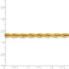 Black Bow Jewelry 4.75mm 14k Yellow Gold Hollow Rope Chain Necklace - 4 of 4