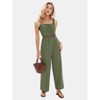 EXLURA Women's Summer Casual Dressy Jumpsuits Loose Overalls One Piece Sleeveless Wide Leg Pant Rompers with Pockets 2025 - 4 of 4