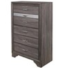 Sapphtopaz Retro Drawer Dresser for Bedroom, Wooden Closet Organizers and Storage with Handles Storage Cabinet for Bedroom, Entryway - 4 of 4