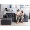 MAXYOYO Modular Sectional Sofa Couch, L Shaped Modern Cloud Couch with 1 Ottoman, Sofa in A Box - 4 of 4