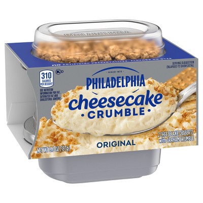 Philadelphia Original Cheesecake Crumble Dessert - 6.6oz/2ct : Target