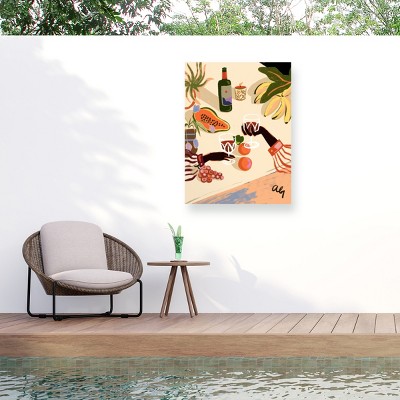 Trademark Fine Art - Arty Guava  Cheers To You Matted Framed Art