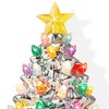 Casafield Ceramic Christmas Tree Night Light - Plug-in Vintage Christmas Decorative Night Light with # Bulbs and Star Topper - 3 of 4