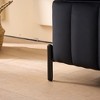 Sapphtopaz Velvet Storage Bench Upholstered Vanity Stool Storage Ottoman with Metal Leg Footstool End of Bed for Living Room, Bedroom, Entryway - 2 of 4