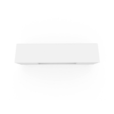 White Modern TV Stand with Cabinet and Metal Legs