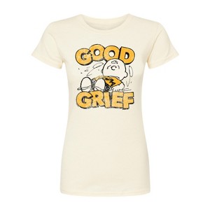 Women's - Peanuts - Good Grief Vintage Fitted Graphic T-Shirt - 1 of 3
