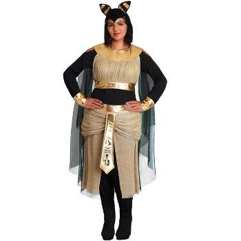 HalloweenCostumes.com Women's Plus Size Bastet Egyptian Style Goddess Costume