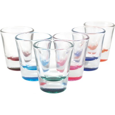 Anchor Hocking Assorted Colors 1 Ounce Shot Glass, Set of 6