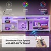 Bestier 70" Gaming Entertainment Center for TV up to 75" , LED TV Stand for PS5 Tall TV Console with Shelves - 2 of 4