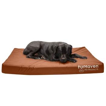 FurHaven Logo Indoor/Outdoor Deluxe Full Support Orthopedic Dog Bed