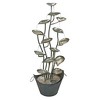 Design Toscano Rain Forest Leaves Cascading Metal Fountain - Silver - 3 of 4